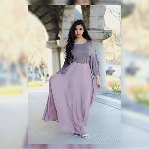Mauve Maxi Skirt